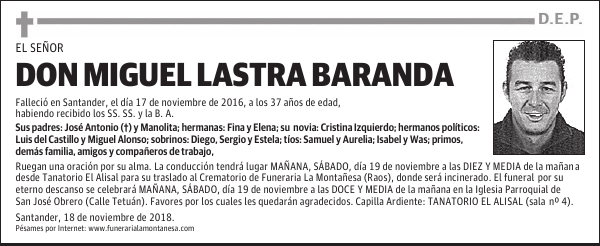 Don Miguel Lastra Baranda