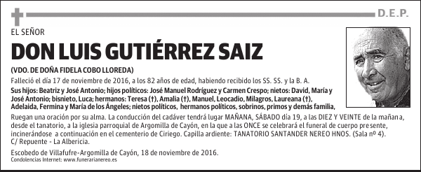 DON LUIS GUTIÉRREZ SAIZ