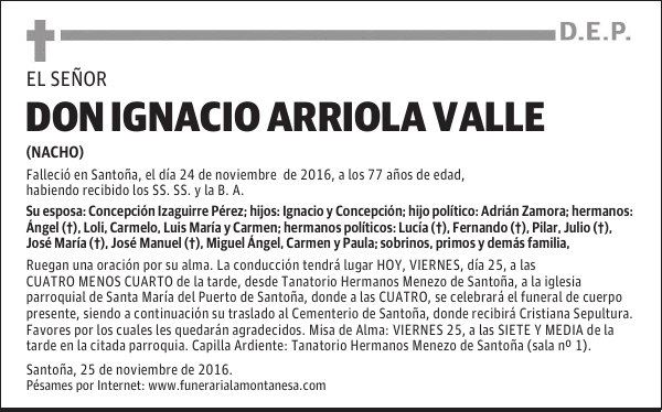 DON IGNACIO ARRIOLA VALLE