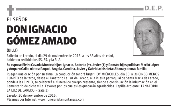DON IGNACIO GÓMEZ AMADO