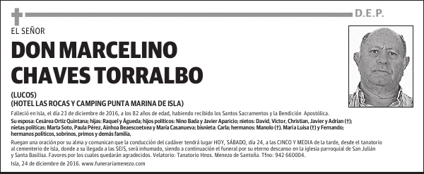 DON MARCELINO CHAVES TORRALBO