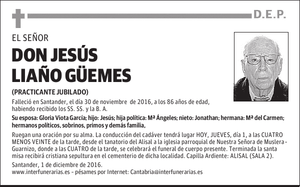 D. JESUS LIAÑO GÜEMES