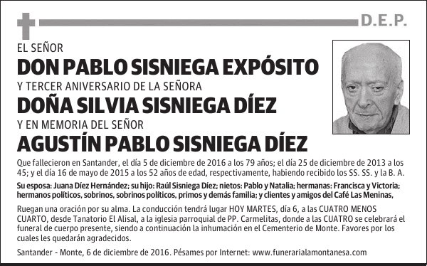 DON PABLO SISNIEGA EXPÓSITO