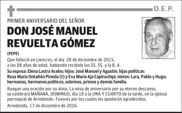 DON JOSÉ MANUEL REVUELTA GÓMEZ