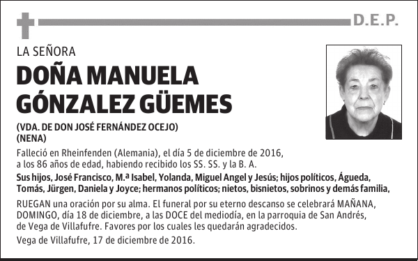 Manuela Gonzalez Guemes