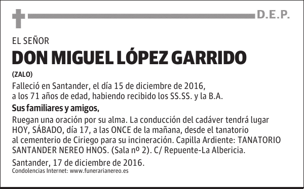 DON MIGUEL LOPEZ GARRIDO