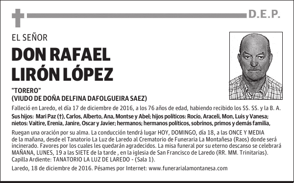 DON RAFAEL LIRÓN LÓPEZ