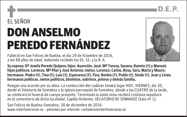 DON ANSELMO PEREDO FERNANDEZ
