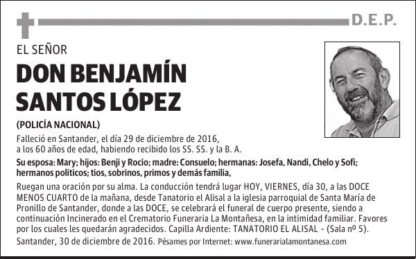 DON BENJAMIN SANTOS LOPEZ