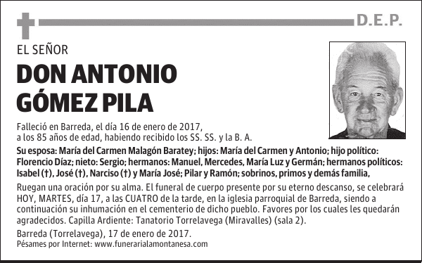 DON ANTONIO GÓMEZ PILA