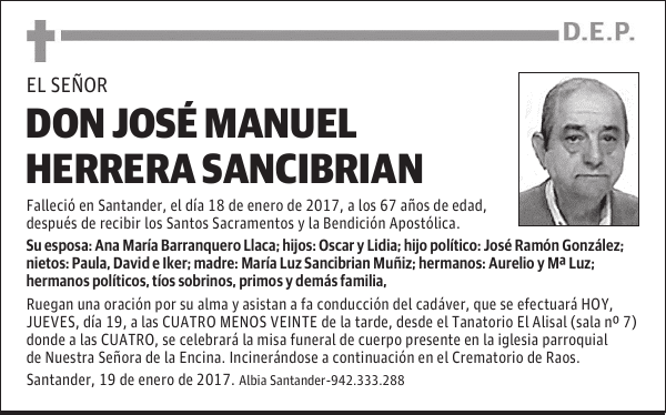 DON JOSÉ MANUEL HERRERA SANCIBRIAN