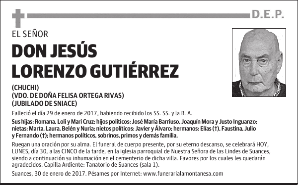 DON JESÚS LORENZO GUTIÉRREZ