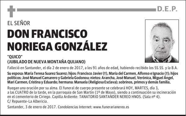 DON FRANCISCO NORIEGA GONZÁLEZ