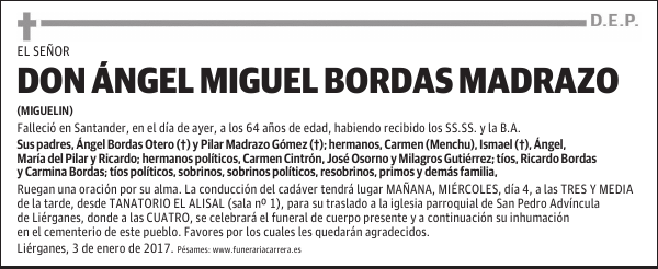 DON ÁNGEL MIGUEL BORDAS MADRAZO