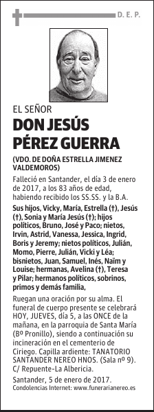 DON JESUS PEREZ GUERRA