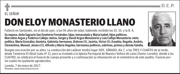 DON ELOY MONASTERIO LLANO