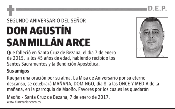 DON AGUSTIN SAN MILLÁN ARCE