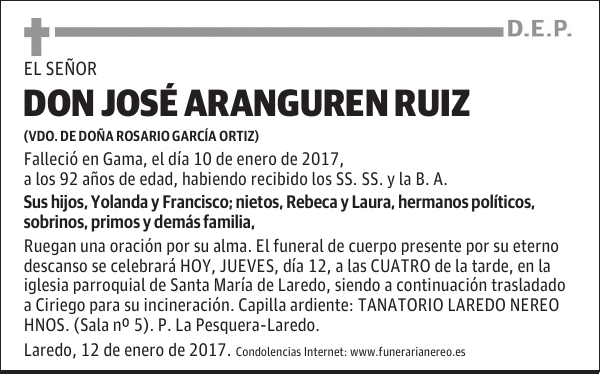 DON JOSE ARANGUREN RUIZ