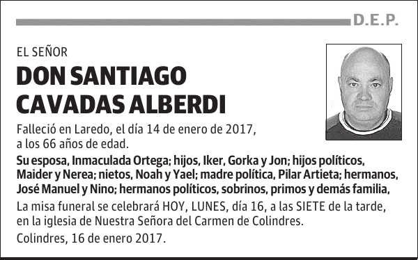 DON SANTIAGO CAVADAS