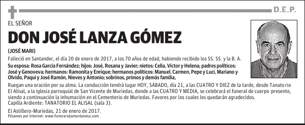 DON JOSÉ LANZA GÓMEZ