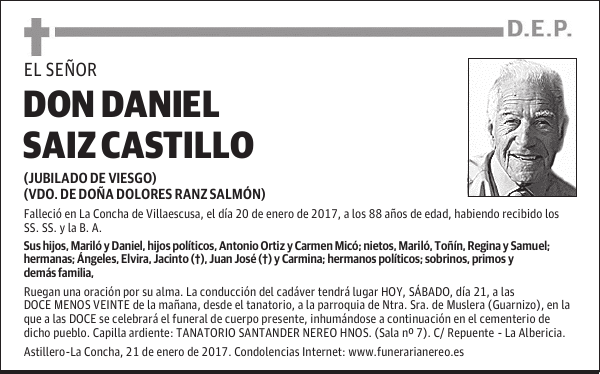 DON DANIEL SAIZ CASTILLO