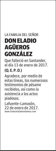 DON ELADIO AGÜEROS GONZÁLEZ
