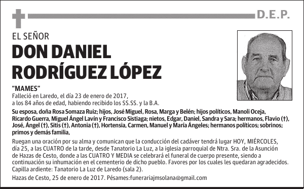 DON DANIEL RODRÍGUEZ LÓPEZ