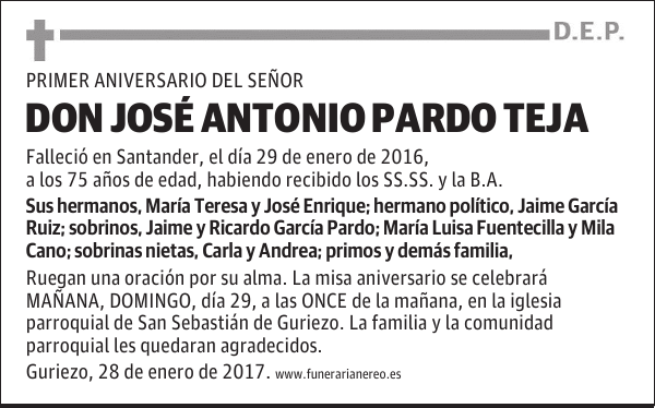 DON JOSE ANTONIO PARDO TEJA