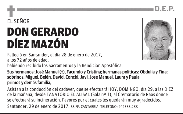 DON GERARDO DIEZ MAZÓN