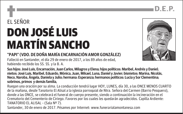 DON JOSE LUIS MARTIN SANCHO