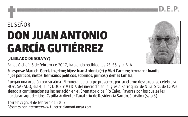 DON JUAN ANTONIO GARCÍA GUTIÉRREZ