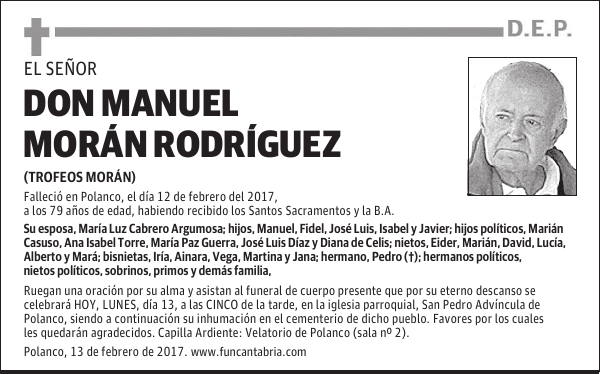 Don Manuel Moran Rodríguez