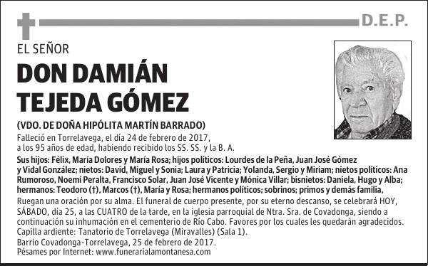DON DAMIÁN TEJEDA GÓMEZ