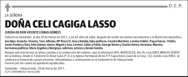 DOÑA CELI CAGIGA LASSO