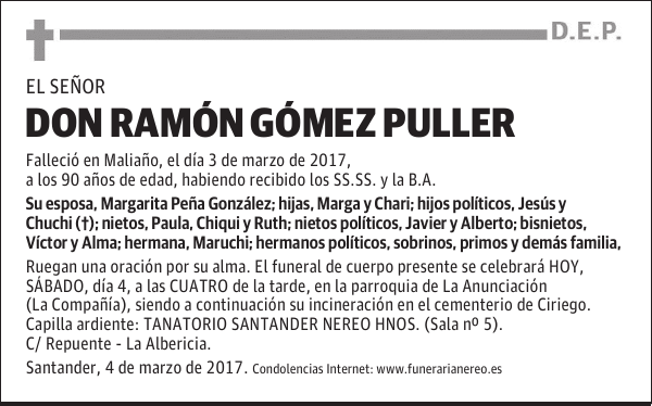 DON RAMON GOMEZ PULLER
