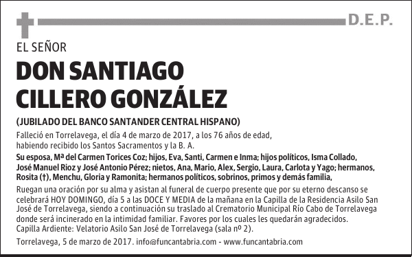 DON SANTIAGO CILLERO GONZÁLEZ