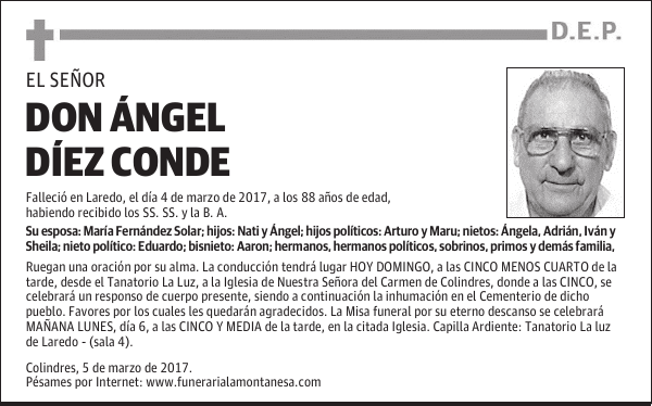 DON ÁNGEL DÍEZ CONDE