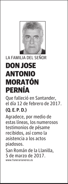 DON JOSE ANTONIO MORATÓN PERNÍA