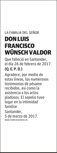 DON LUIS FRANCISCO WÜNSCH VALDOR