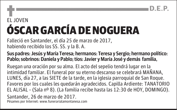 OSCAR GARCÍA DE NOGUERA