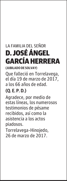 D. JOSÉ ÁNGEL GARCÍA HERRERA