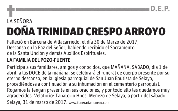 Doña Trinidad Crespo Arroyo