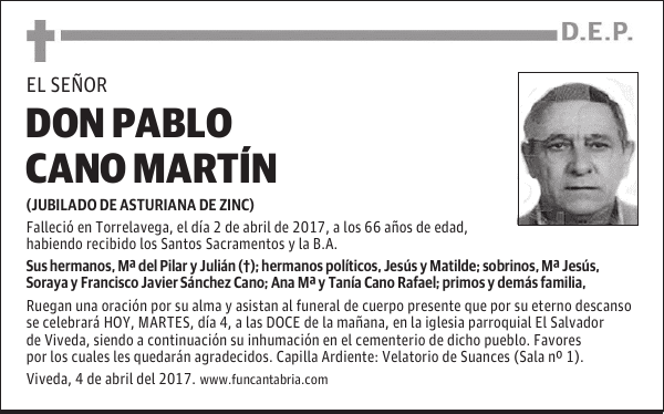 Don Pablo Cano Martín
