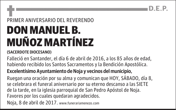 Don Manuel B. Muñoz Martínez