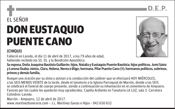 DON EUSTAQUIO PUENTE CANO