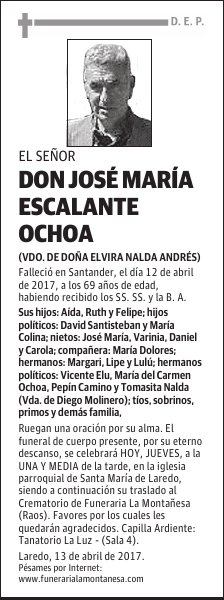 DON JOSÉ MARÍA ESCALANTE OCHOA