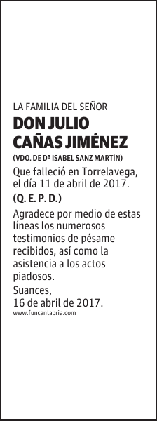 Don Julio Cañas Jiménez