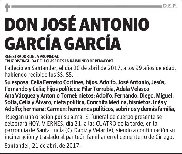 DON JOSÉ ANTONIO GARCÍA GARCÍA