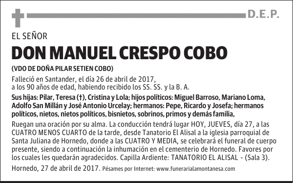DON MANUEL CRESPO COBO