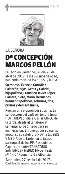 DOÑA CONCEPCION MARCOS PELLON
